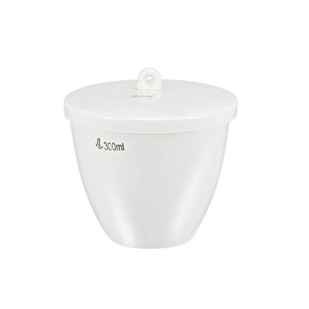 300ml Porcelain Crucible Cup with Lid for Foundry Melting Casting Refining