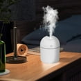 thumbnail image 1 of 300ml Portable USB Mini Cool Mist Humidifier with Night Light, Desktop Humidifier, USB Cool Mist Humidifier, 1 Pack Polypropylene Quiet LED, for Bedroom Office Baby Room Plants, Air Moisturizer, 1 of 6