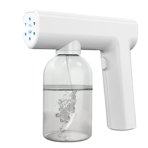 300ml Rechargeable Electrostatic Atomizer Sprayer with Blue Light, Handheld Portable Disinfecting ULV Fogger Machine for Kitchen Bathroom Home (k)