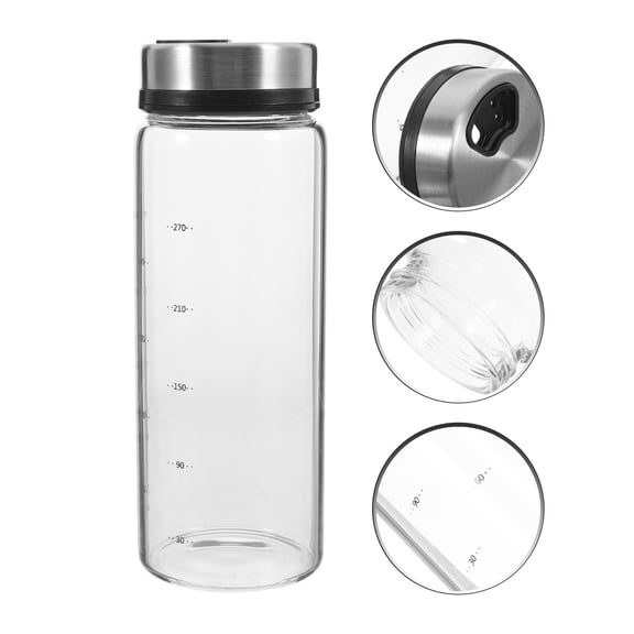 OUNONA White Glass Pepper Container for Home 300ml Ideal for Storing Salt Pepper Herbs Space Saving Easy to Use Clean