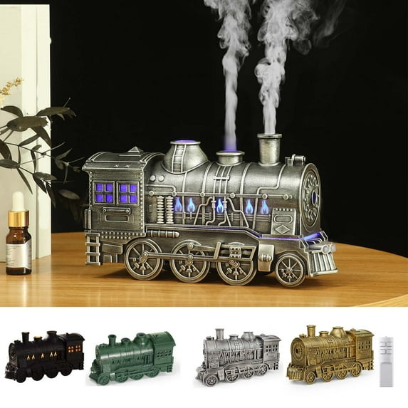 300ml Train Cool Mist Humidifier - USB Powered with Remote Control & 2 ...