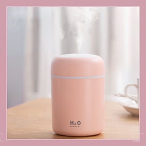 300ml Ultrasonic Aromatherapy Aroma Essential Oil Diffuser Quiet Air Humidifier for Car, Office, Bedroom(Pink)
