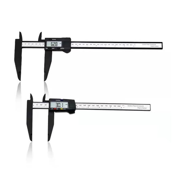 300mm 200 Electronic Digital Caliper LCD Plastic Vernier Caliper Long Jaw Micrometer Inner Outer Diameter Gauge Measuring Tools ,Complete Kit