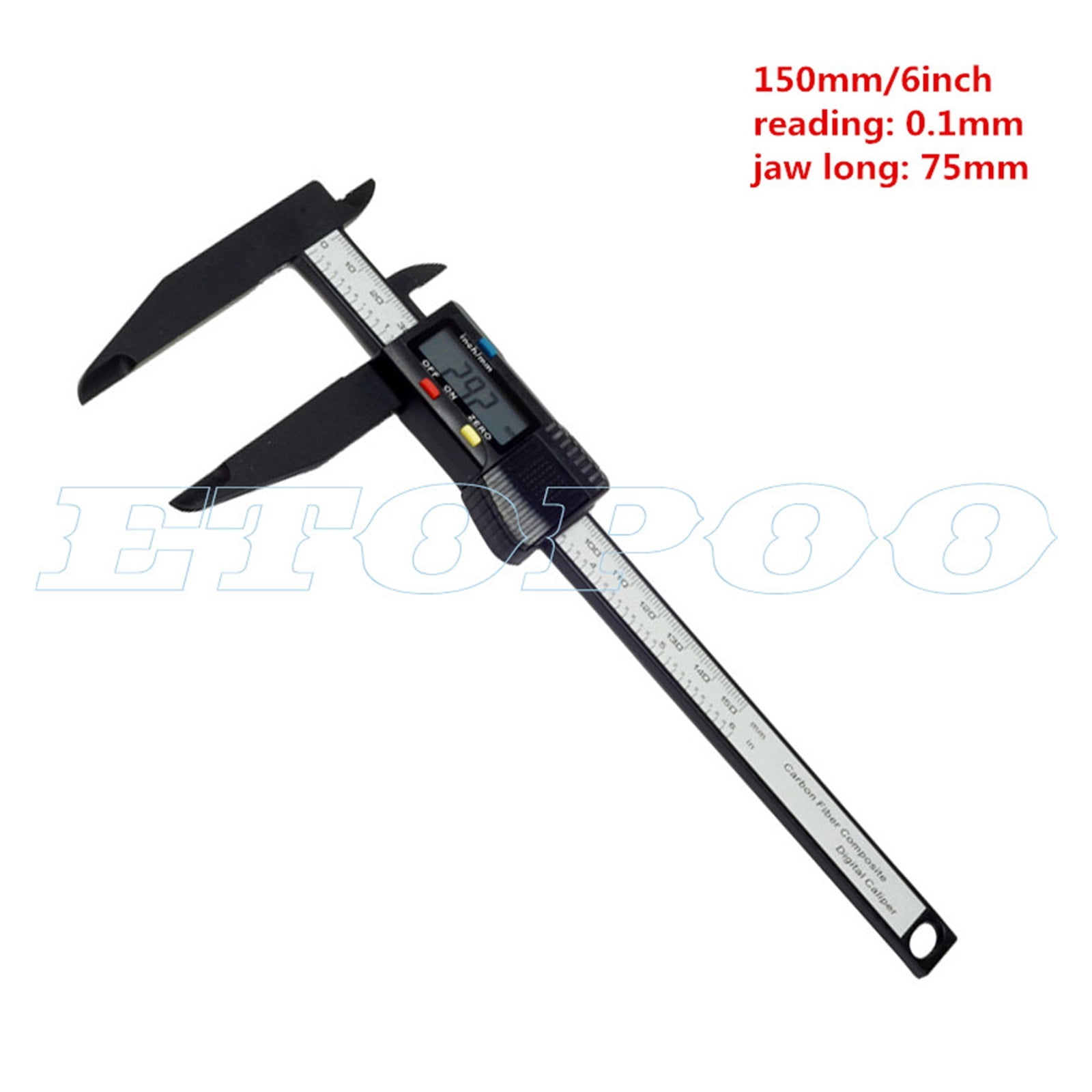 300mm 200 Electronic Digital Caliper LCD Plastic Vernier Caliper Long Jaw Micrometer Inner Outer Diameter Gauge Measuring Tools ,Complete Kit