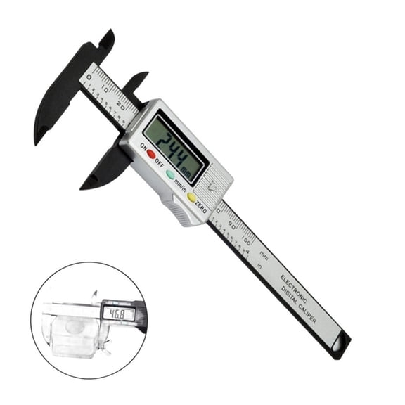 300mm 200 Electronic Digital Caliper LCD Plastic Vernier Caliper Long Jaw Micrometer Inner Outer Diameter Gauge Measuring Tools ,Easy to Operate