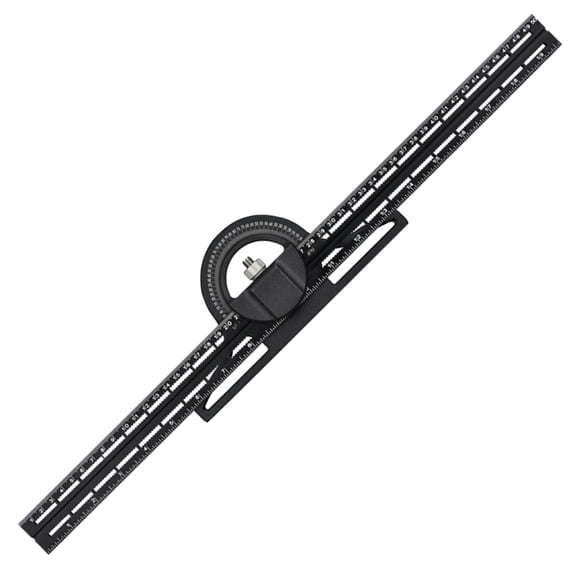 300mm/500mm Combination Measuring Square Ruler for Drafting Carpentry Projects, Accurate Angles Gauging in Woodworking