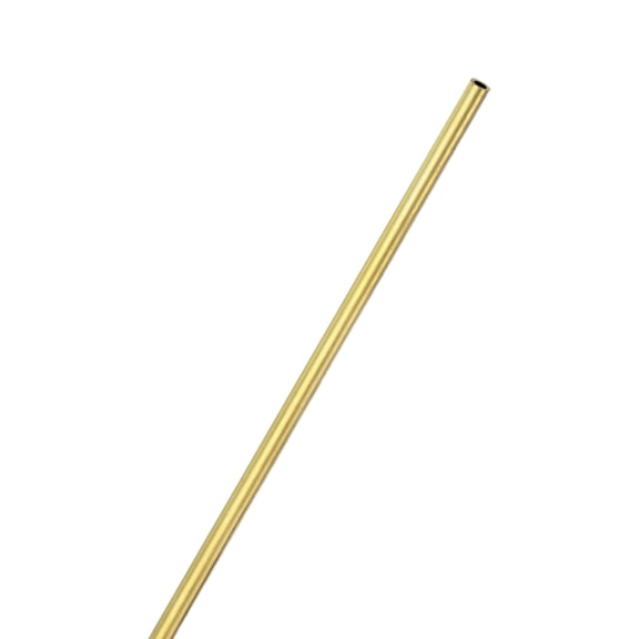 300mm Brass Round Tube, 4mm OD 0.75mm Wall Thickness Seamless Stainless Steel Tubing, Metal Straight Pipe[0.16x0.03x12IN]