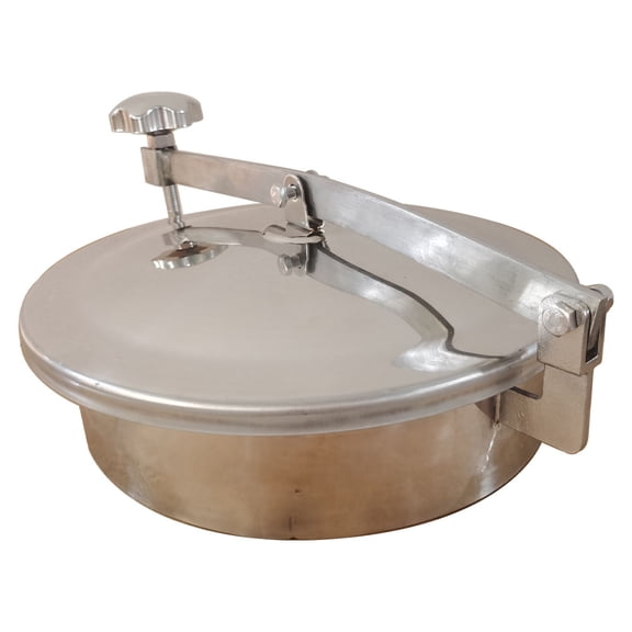 300mm Circular Atmospheric Manhole Sanitary Tank Cover 304 Stainless Steel