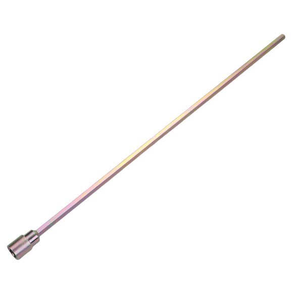 300mm Long 19mm Hexagon Extension Socket Wrench, Strong Tool Steel Hex Adapter for Electric Drill, Ideal for Caravan Corner Steadies Adjustment, Silver
