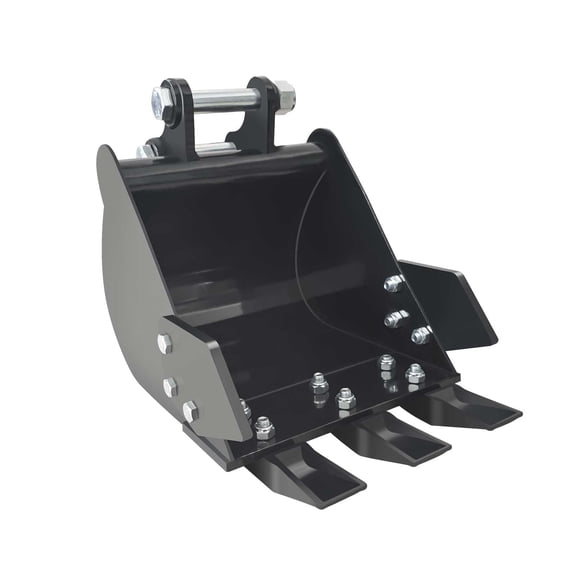 300mm Narrow Bucket For Mini Excavator Attachment with Teeth 12" Trench Bucket