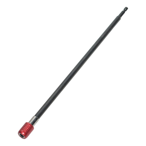 300mm Red Screwdriver Extension Rod with Quick Release Hexagonal Handle Drill