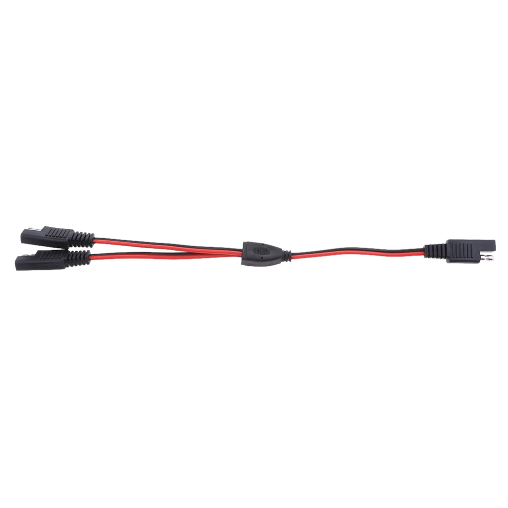 300mm Solar Panel Battery 1 to 2 SAE Plug Adapter Extension Splitter Cable