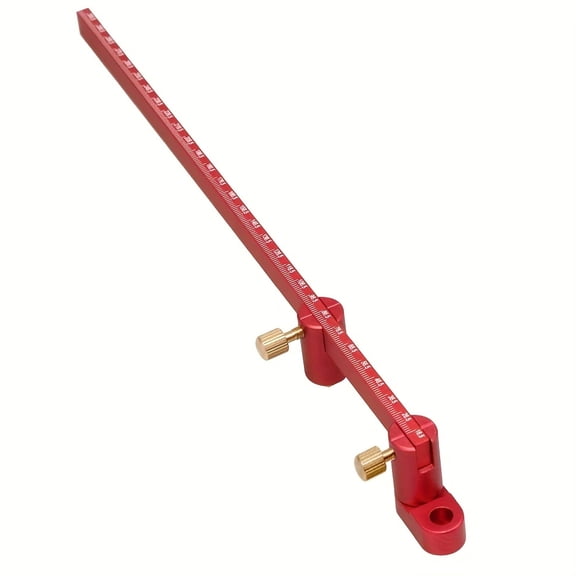 300mm Woodworking Compass, Adjustable Drawing Circle Ruler, Compass Scribe Center Finder, Circle Marking Gauge for Engineer Carpenter (Red)