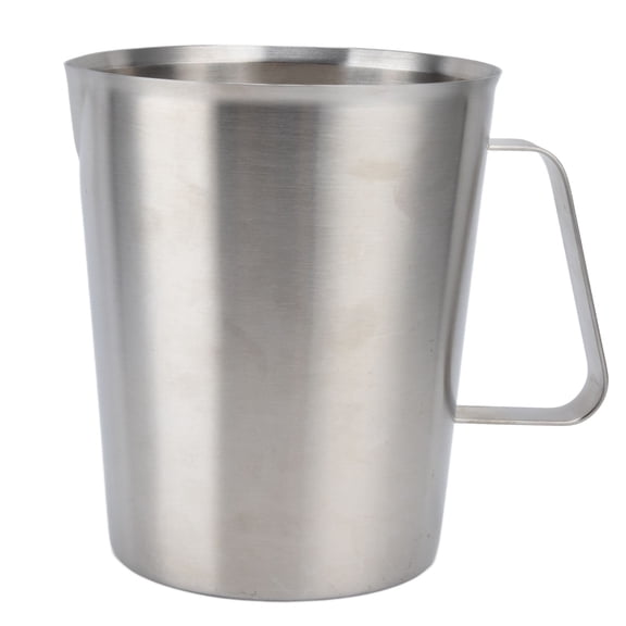 300oz Stainless Steel Measuring Cup with Scale Markings and Handle for Frothing, Pouring, Baking