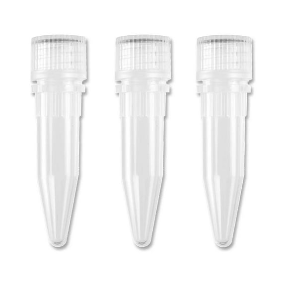 300pcs, 1.5 mL Conical Microcentrifuge Tubes Screw Cap, Dnase & Rnase free EXP 3/28