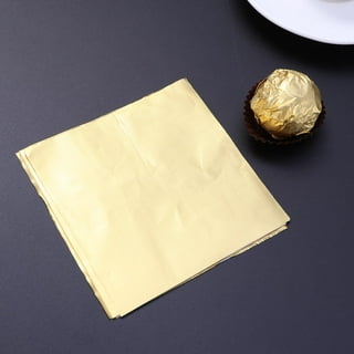 900 Pcs Chocolate Foil Craft Paper Wrapping Paper Glossy Tea