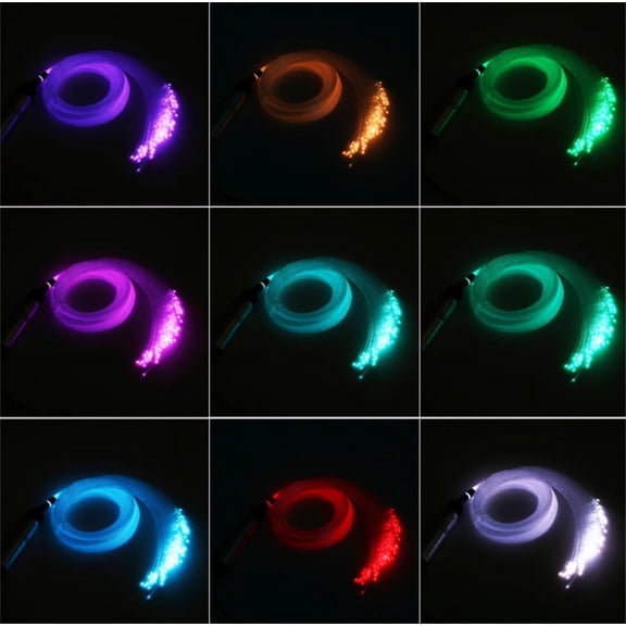 300pcs 6W RGB LED Fiber Optic Car Roof Headliner Star Lights Kit APP RF Control