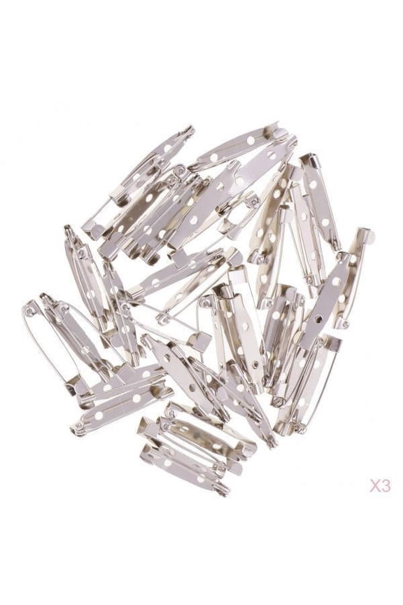 300pcs Blank Pin Backing Badges Nametags Ribbons Craft Finding .