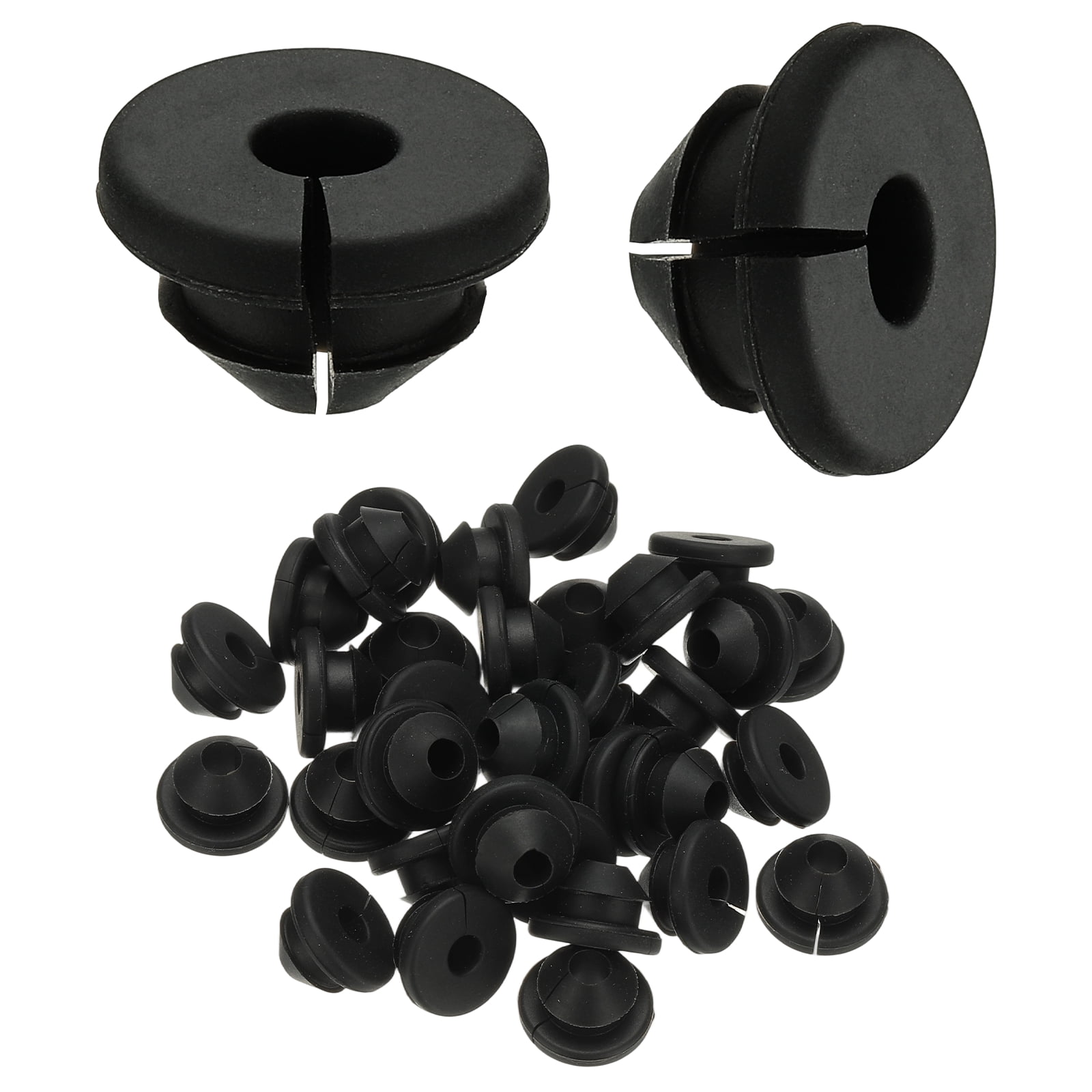300pcs Cable Railing Rubber Grommets for 1/8" 3/16" 5/32" Cables, Cable Railing Grommet Hardware Kit for Metal Running Tube Posts Deck Wire Rope Protective Sleeves, Black