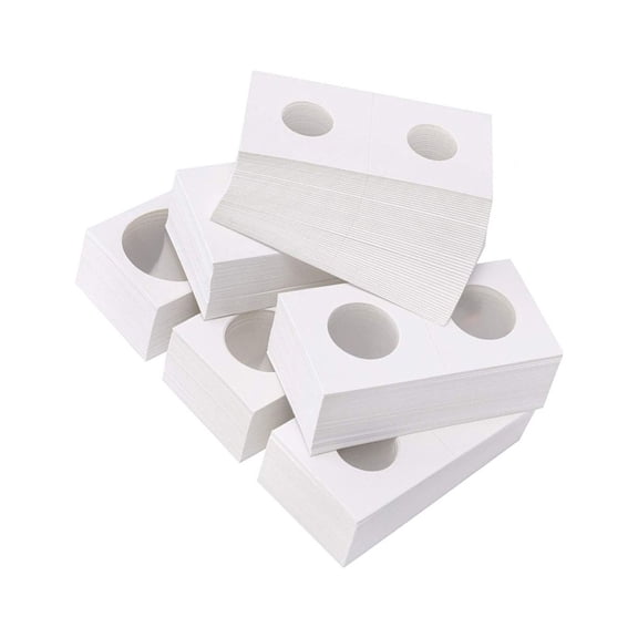 Topbathy 300Pcs Stamp Holders Storage Case Featuring Circle Alignment and Transparent Protective Film