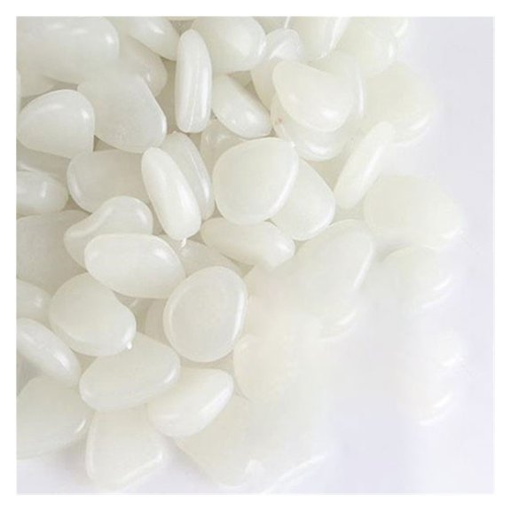 300pcs Garden Light Glow Stones, Pebbles Glow in the Dark Garden Rocks for Sidewalks Garden Paths Patio Lawn Decoration