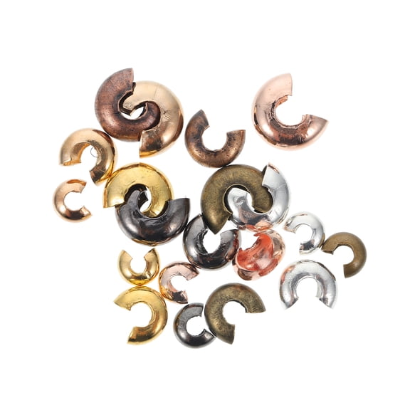 300pcs Reusable Open Crimp Beads for DIY Jewelry Making Accessories