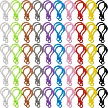 10 Heavy Duty Lobster Claw Clasps With Key Rings - Scissor Purse Clasp - You Pick Colors