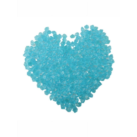 300pcs Plastic Blue Glow Stones For Flower Pot Stones Aquarium Pebbles Garden Outdoor Decoration Accessories 17*13mm