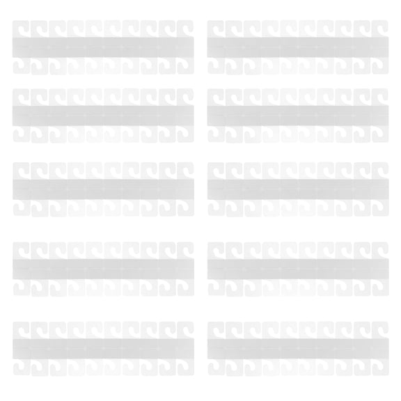 300pcs Clear Self-Adhesive Hanging Tabs with Sticky Labels for Retail Display Hooks, Organizing and Merchandising Solutions