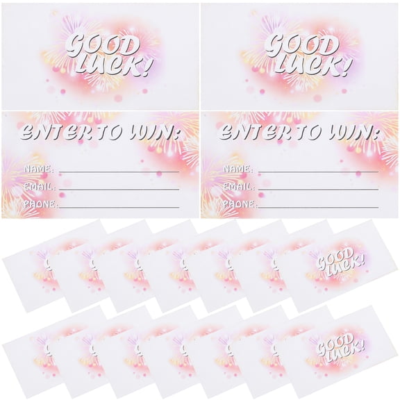 300pcs Raffle Entry Tickets Cards for Contests, Auctions, and Raffles with Name, Email, Address, Phone Number Fields