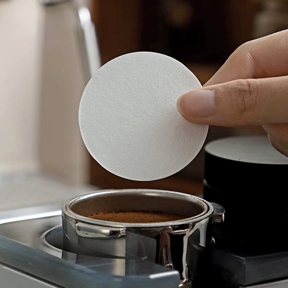 300pcs Round Coffee Filters - Portable Filters,Must-Have Microfilters Accessories for Espresso-Style Maker,Moka and Ice Drip PotBrewing,Tea Coffee,Travel Camping L
