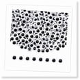 thumbnail image 1 of 300pcs Self Adhesive Black Round Stickers - 12mm Plastic Wiggle Googly Eyes for DIY Arts and Scrapbooking, 1 of 5