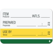 300pcs Shelf Life Labels for Food Rotation | Food Prep Use by Labels with Removable Adhesive, 300 per Roll 2 x 3