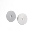 thumbnail image 1 of 300pcs Tarnish Resistant 304 Stainless Steel Stud Earring Findings Stainless Steel color 12x14mm Pin: 0.8mm, 1 of 3