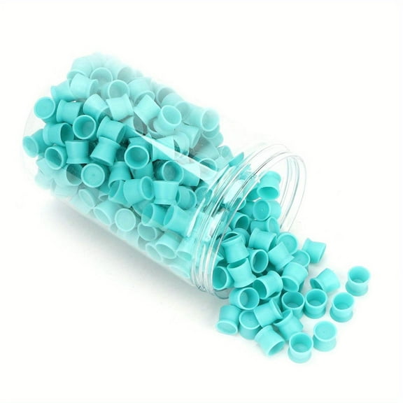 300pcs Tattoo Ink Pigment Cup Disposable Silicone Eyebrow Lip Eyes Tattoo Pigment CupBlue, Hot sale