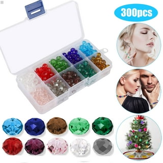 Feildoo Diy Crystal Glass Necklace Bead Set Glass Seed Beads Charm Seed  Beads For Jewelry Making,24 Grids 3Mm Rice Bead Color System 3 With