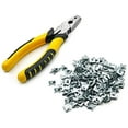 thumbnail image 1 of 300pcs Wire Cage Clips and Pliers Bird Rabbit Chicken Wire Cage Clips with Fence Pliers, 1 of 8