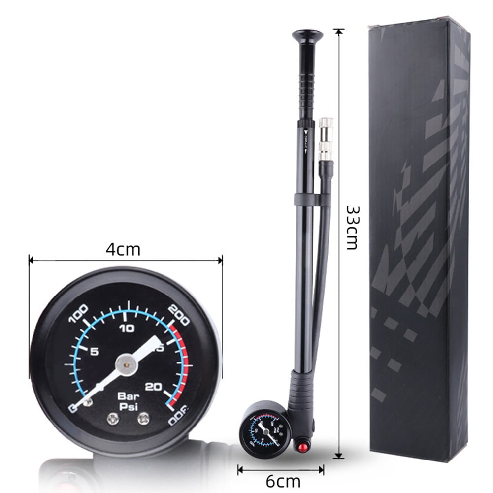 300psi Bike Air Pump with Gauge for Fork Rear Suspension Shock Absorber