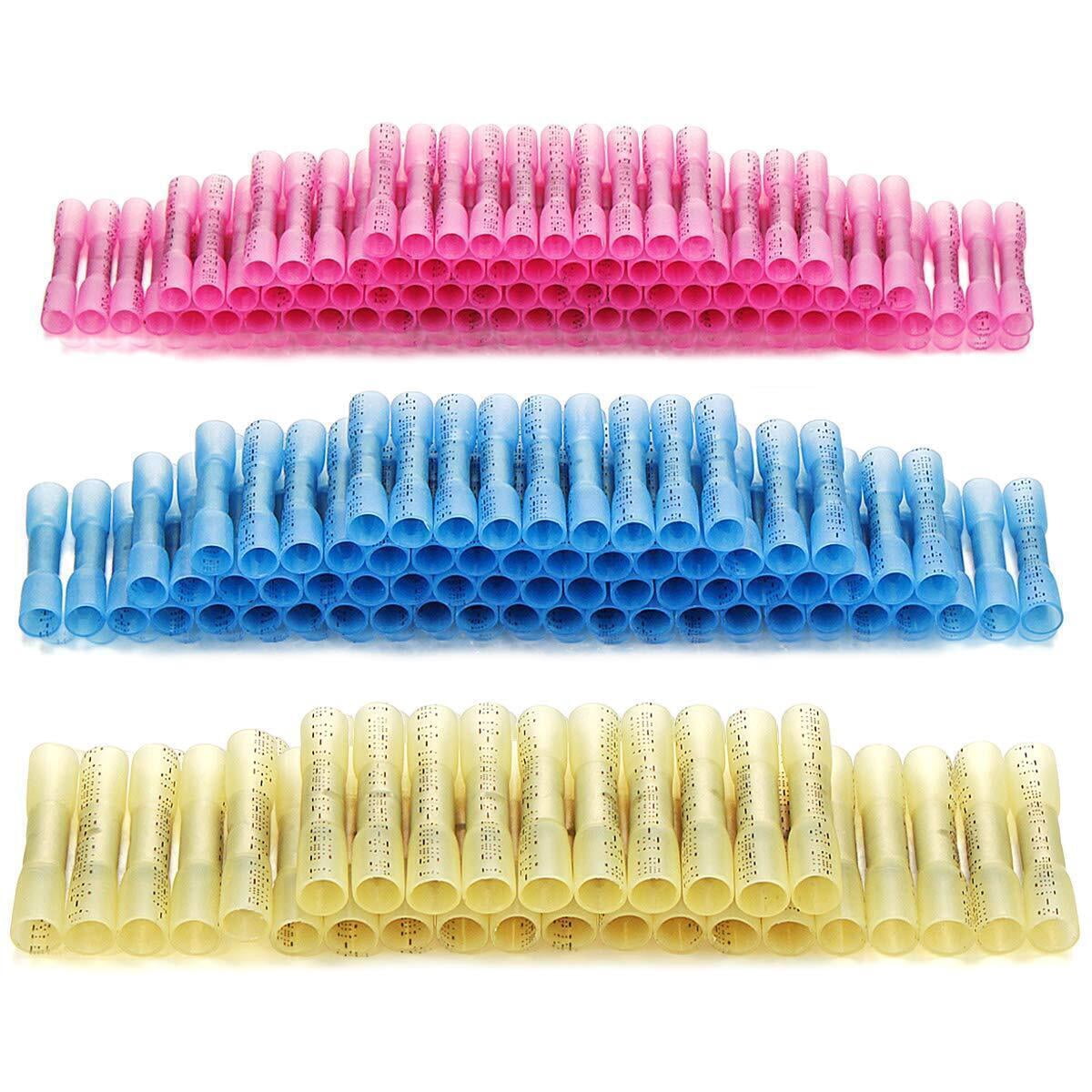 300x Heat Shrink Butt Connectors Kit Waterproof Electrical Terminals Automotive