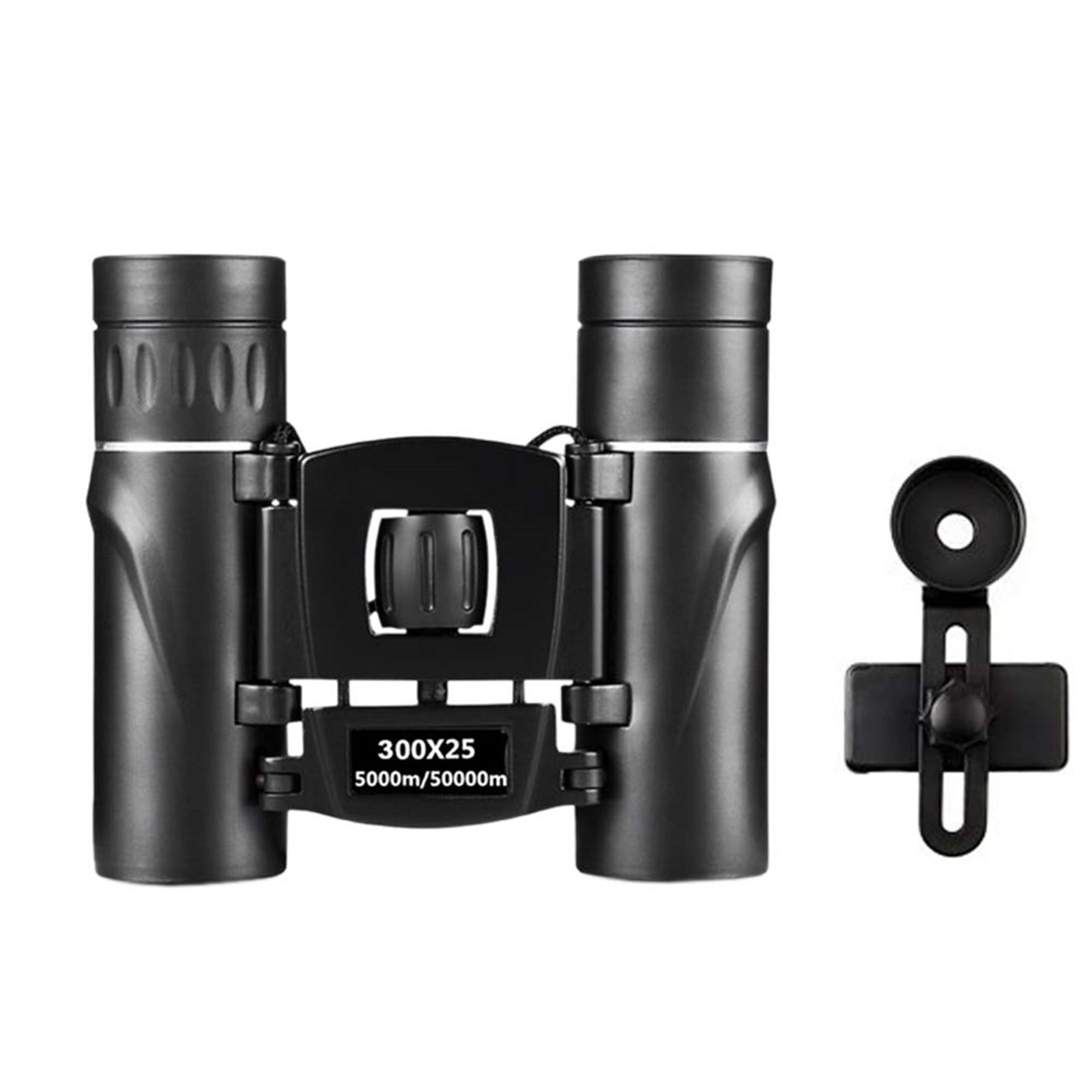 300x25 Binoculars for Adults High Power with Universal Phone Adapter,Compact Waterproof Binoculars with Low Light Vision for Bird Watching, Hunting, Travel, Cruise Ship, Opera