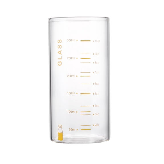 Clispeed Orange Glass Water Cup Portable for Drinking Use Simple Design