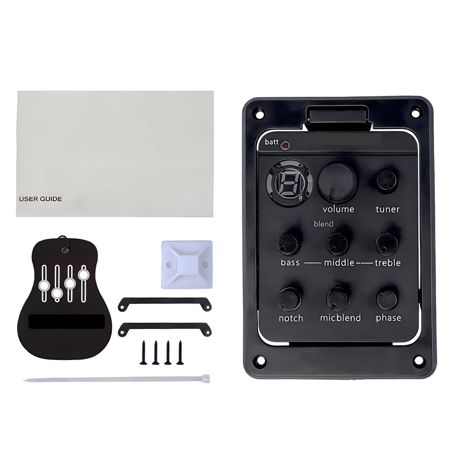 301 Acoustic Guitar Preamp Pickup Equalizers Guitar Piezo Pick Guitar Tuner Double Model Guitar Preamp Tuner Piezo Pickup