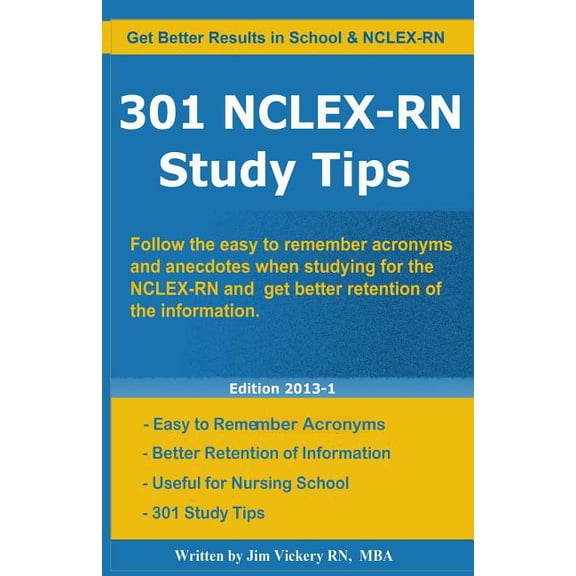 301 NCLEX-RN Study Tips (Paperback)