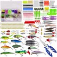thumbnail image 1 of 301 Pcs Fishing Lures Tackle Box Bass Fishing Baits Including Kit for Lures Hooks Line Cutter Jig Head for Bass Trout Salmon, 1 of 8