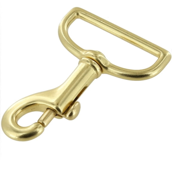 3010 Natural Brass, Swivel Bolt Snap, Solid Brass