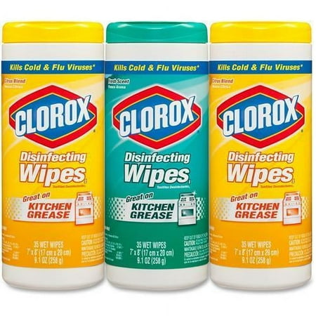 30112CT Clorox Premoistened Disinfecting Wipes - Wipe - 35 / Canister - 5 / Carton - White