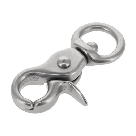 3012A 3/8" Nickel Matte, Extra Mini Swivel Trigger Snap, Solid Brass-LL