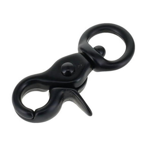 3012A 3/8" PVD Black Matte, Extra Mini Swivel Trigger Snap, Solid Brass-LL
