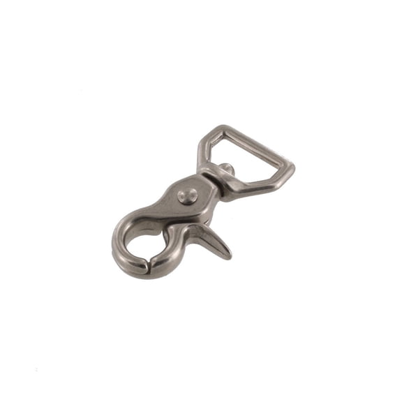 3012A Nickel Matte, Extra Mini Swivel Trigger Snap, Solid Brass-LL, 1/2"