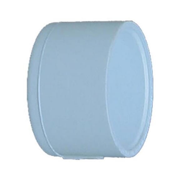 30158 PVC Pressure Pipe Cap, White PVC, 1-In. - Quantity 300